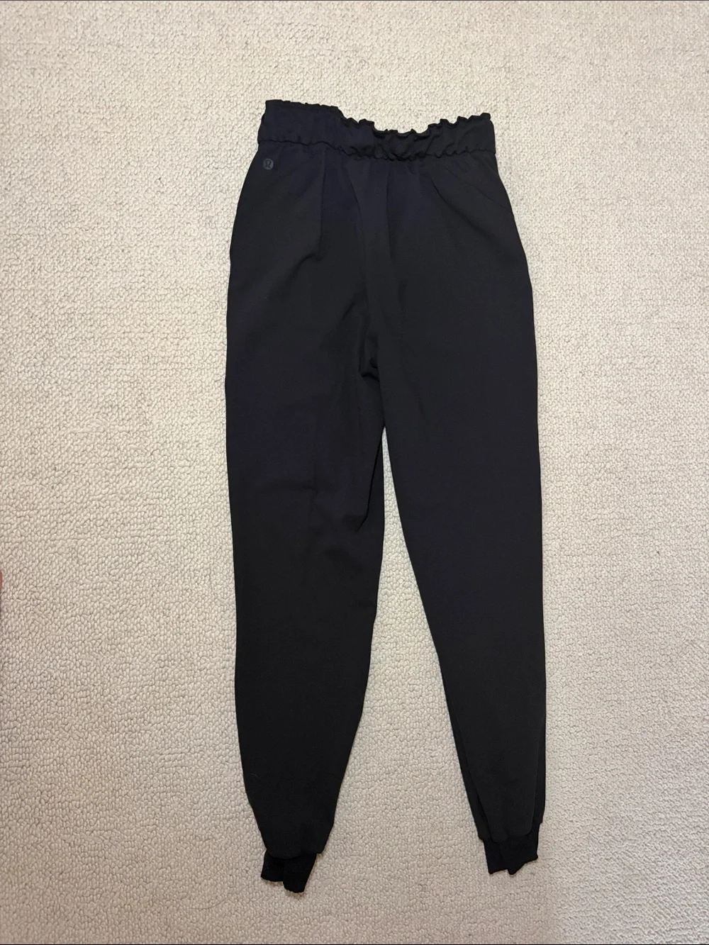lululemon athletica Black Paperbag-Waist Joggers